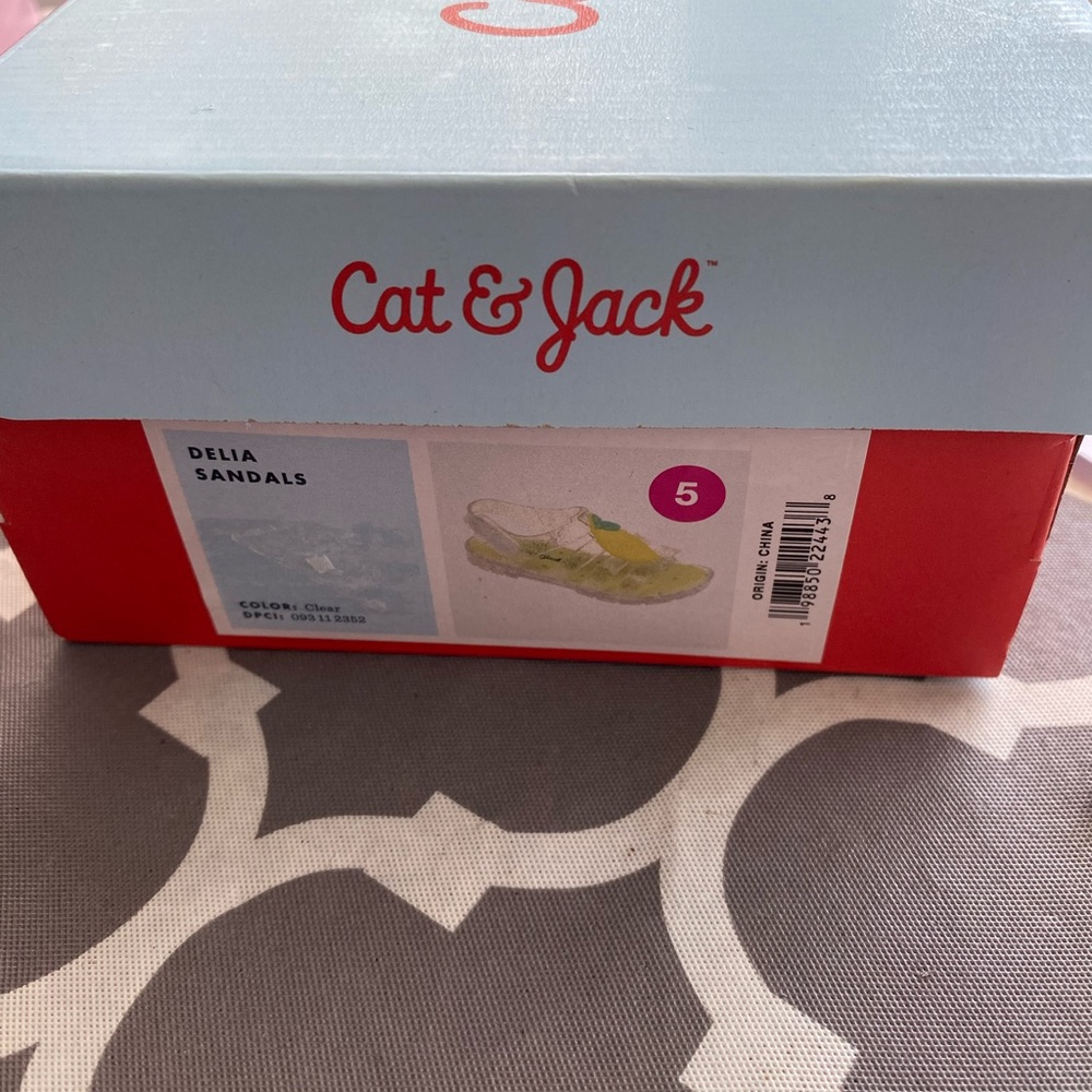 Cat & Jack Lemon Sandals - Yellow and Clear